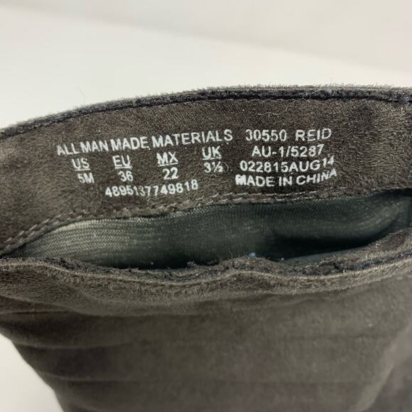 Bongo REID Slouchy Ankle Boots Size 5 Brown Side Tie Faux Suede Booties Boho Y2K - Picture 11 of 12